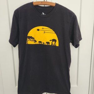 Guerrilla Tees Authentic Est 2006 Black Star Wars AT-AT Graphic Tee SZ M.